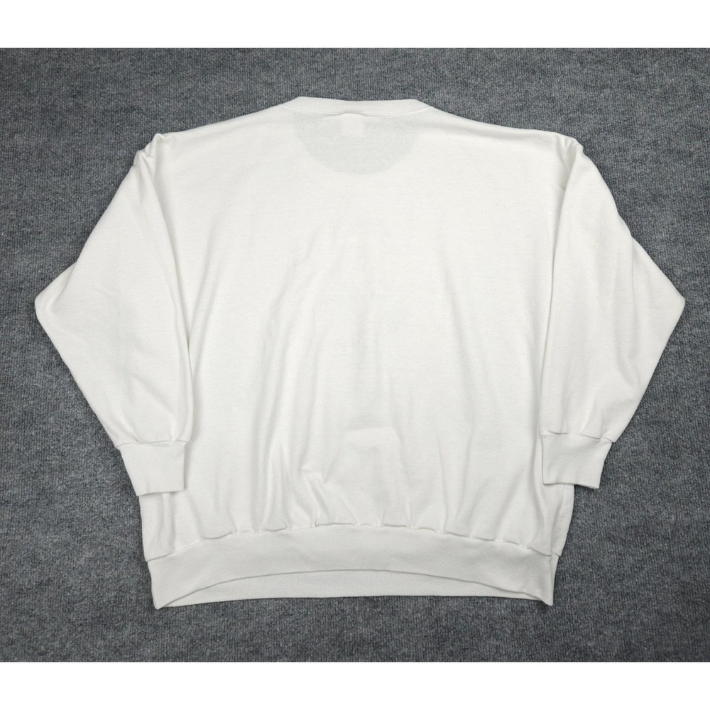 Vintage 90's Guisewite Cathy Comic Strip Christmas Crewneck Sweatshirt 3X White - Picture 2 of 13